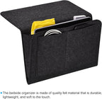 PATIKIL 13in Bedside Caddy, Bed Caddy Bedside Organizer Hanging 5 Pocket Soft - Image 4