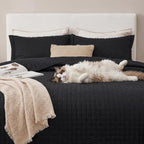 Bedsure King Size Quilt Bedspread, Lightweight Comforter, Modern Clover Pattern - Image 6