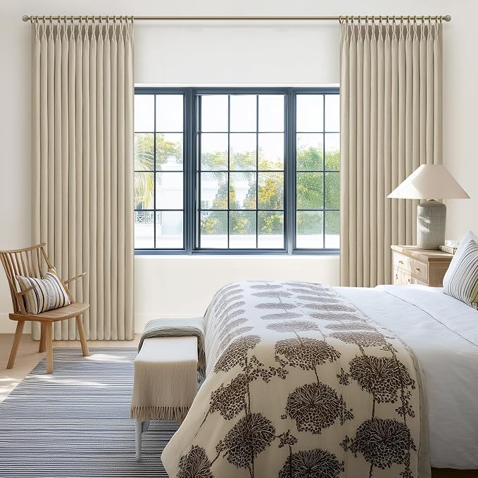 Extra Long Memory Trained Pinch Pleated Floor to Ceiling Curtains - Image 7