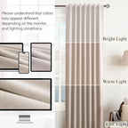 Oatmeal 100% Blackout Linen Curtains - Image 7