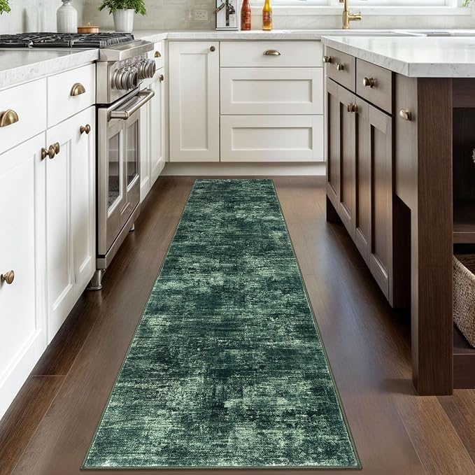 Abstract Runner Rug 2x8 Ft Washable Runners - Image 3