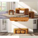 53" Chenille End of Bed Bench Set - Image 3
