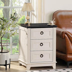 Joaxswe Farmhouse Nightstand Set 2 - Image 9