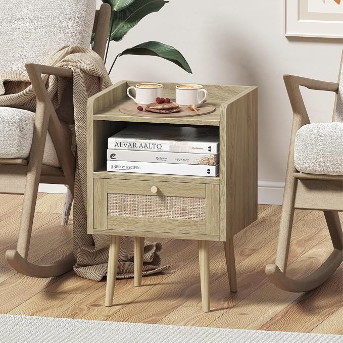 MECHYIN Night Stand Set 2, Nightstands Set of 2 - Image 7