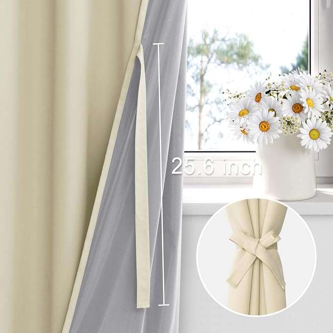 XWZO 100% Blackout Curtain Panels - Image 3