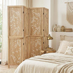 GIANTEX 4 Panel Boho Room Divider - Image 2