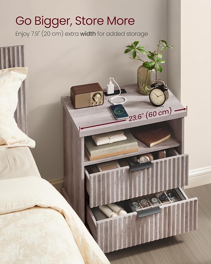 VASAGLE Set of 2 Nightstands - Image 4
