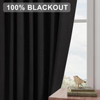 Joywell 100% Blackout Linen Curtains 63 Inches Long - Image 7