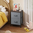 WLIVE Nightstand, 2 Drawer Dresser - Image 7