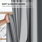NICETOWN Grey Blackout Curtains - Image 7