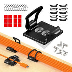 10-Pack Adjustable Elastic Adhesive Cable Clips, Wire Management Holder by CableGenie