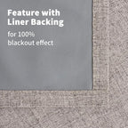 YoungsTex Burlap Tan Linen Blackout Curtains 63 Inches Length - Image 7