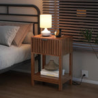 Nasonet Night Stand Set 2, Fluted Nightstand - Image 4