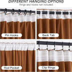 RYB HOME Velvet Curtains 108 inches Long, Extra Long High Ceiling Curtains | - Image 4
