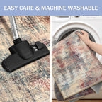 Abstract Area Rug 4x5 Ft Washable Rugs - Image 4