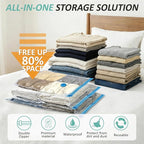 Cozy Essential Vacuum Storage Bags, 80% Compression Vacuum Seal Space Saver - Image 2