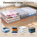 Masirs Clear Underbed Storage Bag, Durable Vinyl Material to Shield Your - Image 2