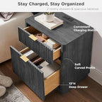 T4TREAM 23'' Fluted Nightstand - Image 3