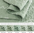 Sage Green California King Quilt Set - Image 5