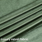 PRIMROSE Emerald Olive Green Velvet Curtains 63 inch Long - Image 8