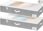 StorageWorks 7 Inch Low Profile Under Bed Storage Containers by StorageWorks