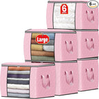 90L Clothes Storage, Foldable Thick Fabric Blanket Storage Bags | Foldable by Fabtotes