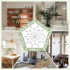 ZEXUIRU 3 Set Silver Starburst Wall Art - Image 6