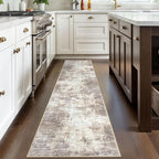 Abstract Runner Rug 2x8 Ft Washable Runners - Image 3