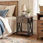 VECELO Nightstand, Modern Bedside End Table, Night Stand - Image 7
