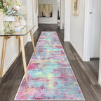 Abstract Runner Rug 2x10 Ft Washable Runners - Image 8