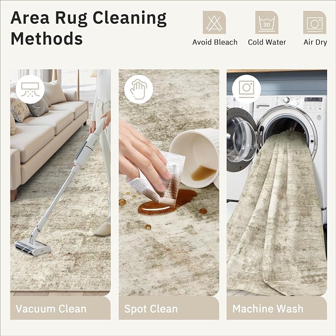 Soalmost 2x3 Abstract Washable Rugs - Image 9