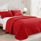 Exclusivo Mezcla California King Quilt Bedding Set, Microfiber Bedspreads | - Image 2