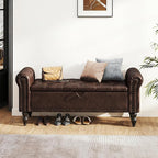 51” End of Bed Storage Bench, Bedroom Bench - Image 4