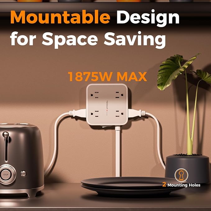 TESSAN Surge Protector Power Strip - Image 7