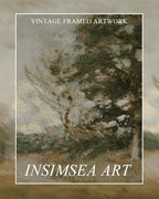 InSimSea Extra Large Framed Vintage Wall Art, Rustic Landscape, 36x12in | - Image 7