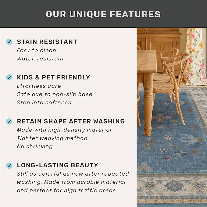 Boho 2x6 Non Slip Kitchen Rug Runner - Image 7