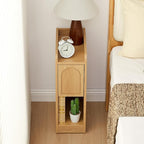 Narrow Nightstands Set of 2, Slim Bedside Tables - Image 5