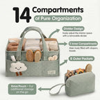 Baby Diaper Caddy Organizer, Baby Basket Shower Gift, Portable Changing Table - Image 2