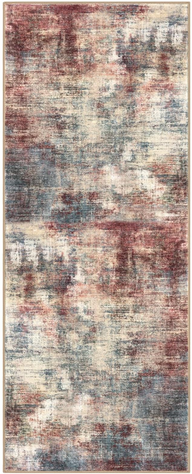 Abstract Runner Rug 3x8 Ft Washable Runners - Image 9