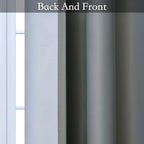 SimpleHome Ombre Gradient Grey White to Gray Curtains - Image 4