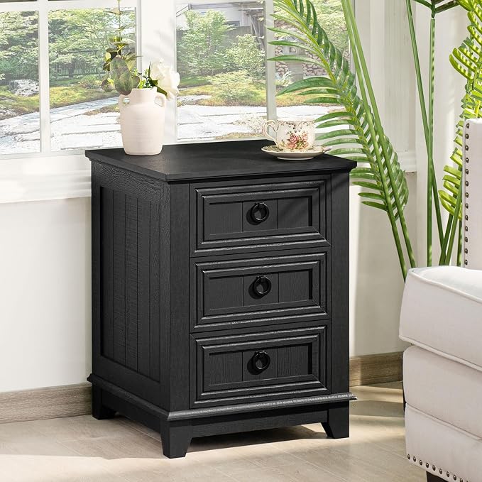 Joaxswe Farmhouse Nightstand Set 2 - Image 7