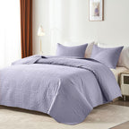 akkialla Lavender Full/Queen Quilt Set, Ultrasonic Lightweight Bedspread - Image 2