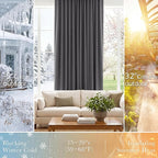PONY DANCE Extra Long Blackout Curtains 108 inches Long - Image 4