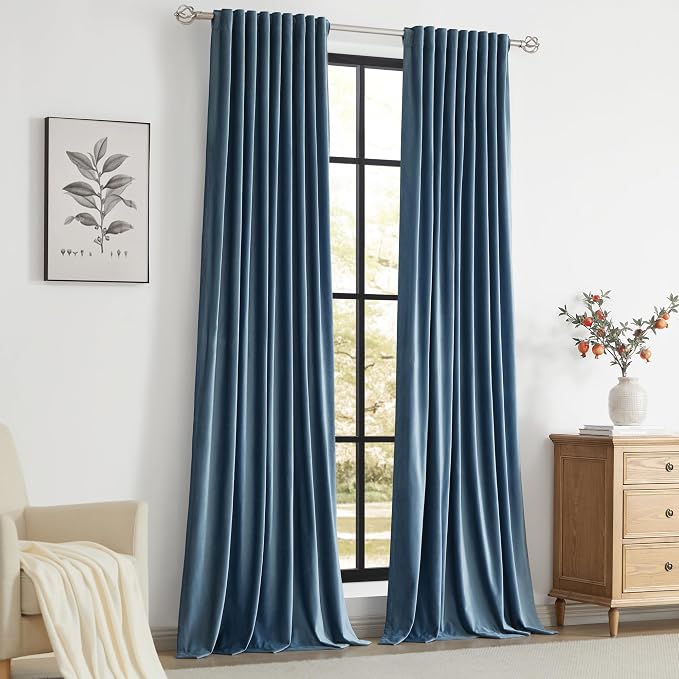PRIMROSE Velvet Curtains 72 inch Long - Image 7