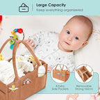 HIPHOP PANDA 2-Pack Diaper Caddy Organizer - Image 4