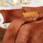 Bedsure Tufted Boho Comforter Set Queen Size - Image 4