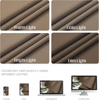 CUCRAF Custom Khaki Blackout Curtains 1 Panel Set, Thermal Insulated Grommet - Image 4