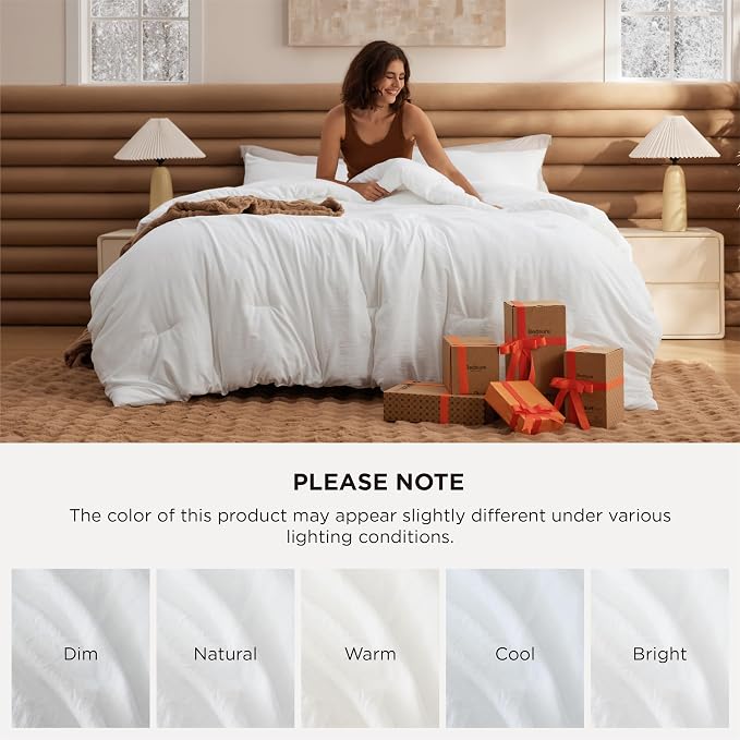 Bedsure Full Comforter Set, 3 Pieces GentleSoft™ Bed Set, 1 Lightweight - Image 7
