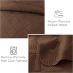 Exclusivo Mezcla Twin Size Quilt Set, Modern Striped Pattern, Lightweight - Image 5