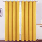 100% Blackout Yellow Curtains - Image 2